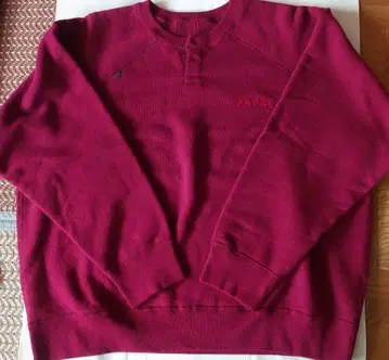 PAPAS 버튼 크루넥 트레이닝복