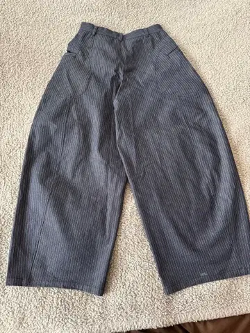 WISH FOR EVER 스트라이프 배기 팬츠