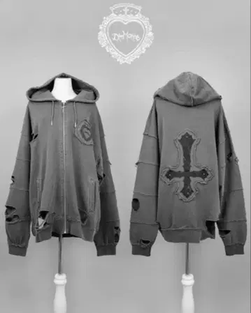 DimMoire 마도사 후드티 그레이