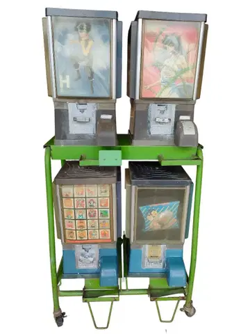 가챠가챠 본체 코스모스 4대 세트 열쇠 포함