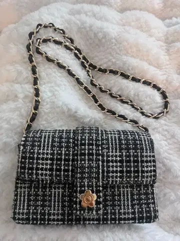 LILY BROWN x MARY QUANT 트위드 숄더백