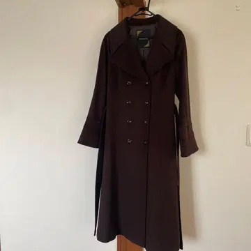 KRYDDERi 다크 브라운 롱 코트