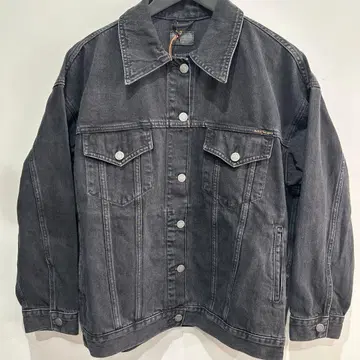 누디진 데님 자켓 G 블랙 새상품 S 사이즈