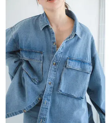 ungrid 데님 루즈 셔츠 이번 시즌