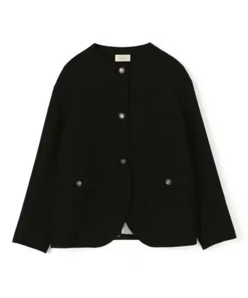 DES PRES 울 옥스퍼드 크루넥 자켓