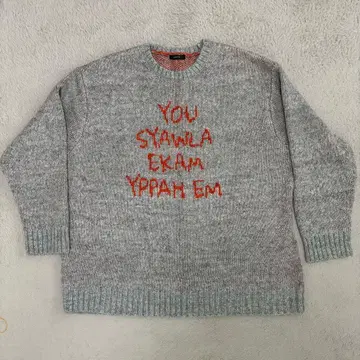 JEANASIS 자카드 로고 BIG 풀오버