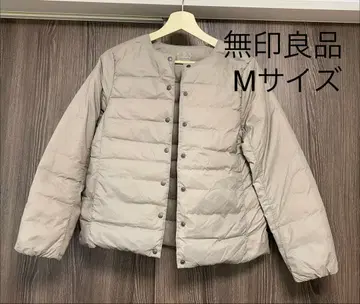 무인양품 경량 포켓 다운 자켓 M 라이트 베이지