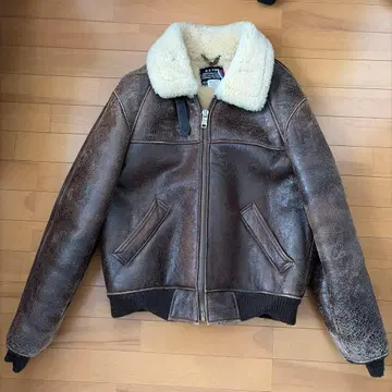 Schott B-6 플라이트 자켓 천연 가죽 양가죽 size40