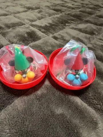 디즈니 크리스마스 2022 리루린린 캡슐 토이 2세트