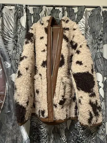 EVRIS 에브리리스 리버서블 후드 보아 블루종 브라운 FREE 새상품급