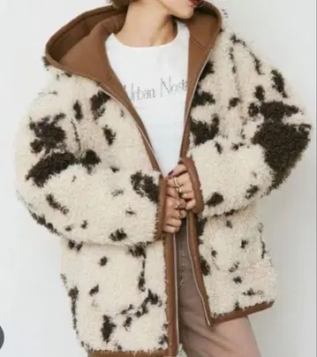 EVRIS 에브리리스 리버서블 후드 보아 블루종 브라운 FREE 새상품급