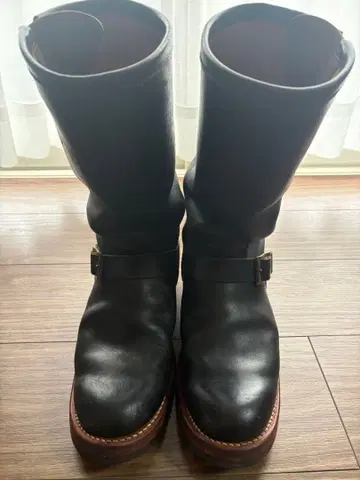 MOTOR 크롬 엑셀 가죽 엔지니어 부츠 1001