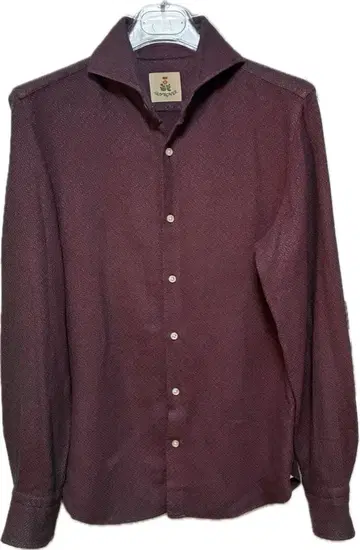 기 로버 GUY ROVER 버건디 두꺼운 원단 긴팔 셔츠 사이즈 S