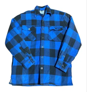 로스코 ROTHCO 버팔로 체크 보아 셔츠 블루