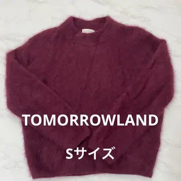 TOMORROWLAND 버건디 크루넥 스웨터