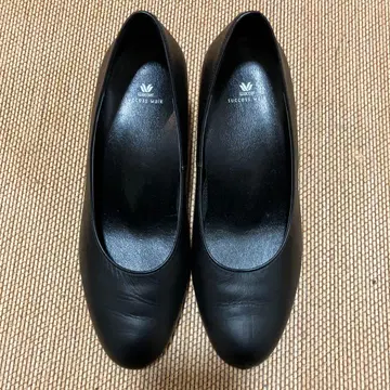 와코루 블랙 펌프스 24cm 3E