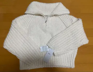 mystic 미스틱 하프 지퍼 모헤어 니트