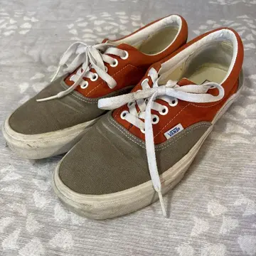 VANS 에라 오렌지 그레이 스니커즈