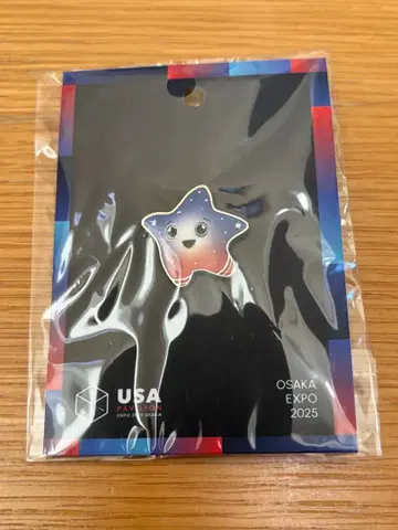 오사카 간사이 만박 미국관 핀 배지 스파크