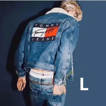 TOMMY HILFIGER 보아 데님 자켓 뒷면 빅 로고