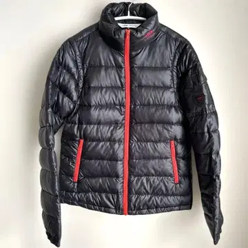 티고라 TIGORA 골프 다운 자켓 베스트 2웨이 블랙 레드 로고