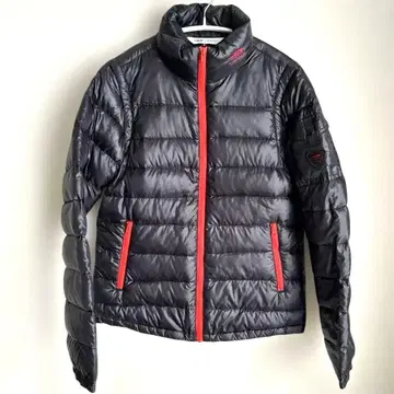 티고라 TIGORA 골프 다운 자켓 베스트 2웨이 블랙 레드 로고