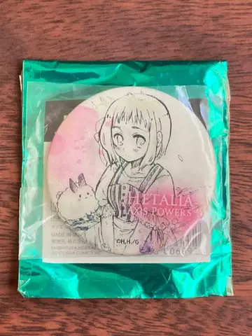 헤타리아 민족 의상 체인지 캔뱃지 리히텐슈타인 & 우크라이나