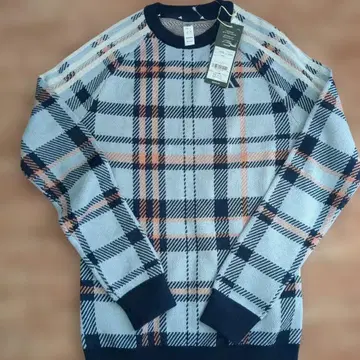 adidas 체크 무늬 스웨터 S 사이즈