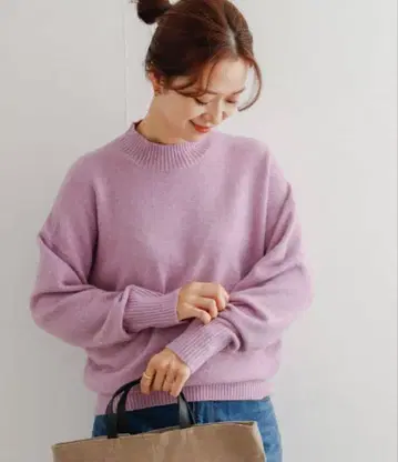 DOORS 하이넥 모찌모찌 니트 M