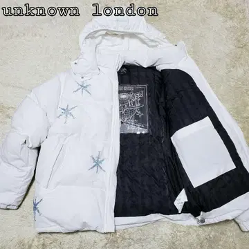 완판템 unknown london 충전솜 다운 자켓 화이트 XL
