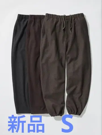 브러쉬드 맨투맨 와이드 팬츠 유니클로 UNIQLO 새상품 S