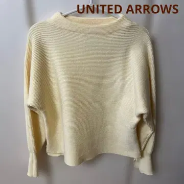 UNITED ARROWS 리브 보틀넥 니트