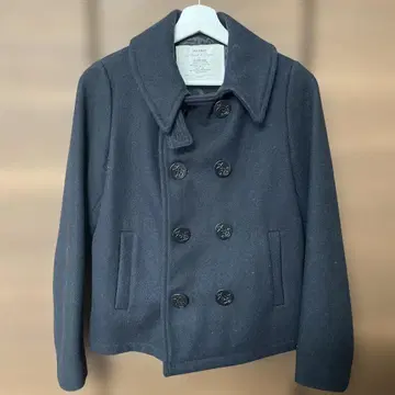 BEAMS BOY 네이비 피 코트