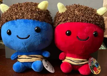 노보리베츠 오니쨩 봉제 인형 앉은 쿠션 M 2개 세트