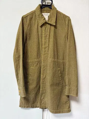 새상품급 remi relief 하운드투스 패턴 스텐카라 코트 레미레리프