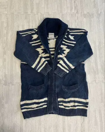 [남녀 공용] 서핑 계열 두꺼운 원단 가디건 아가일 패턴 무늬