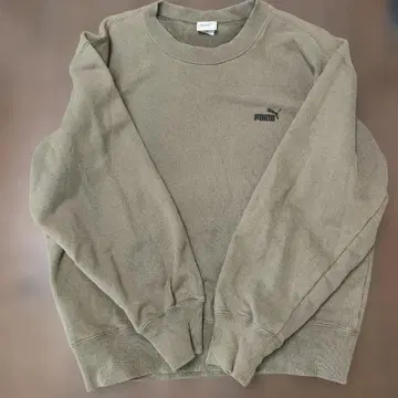 레어 PUMA 푸마 자수 맨투맨 트레이닝복 어스 컬러 브라운