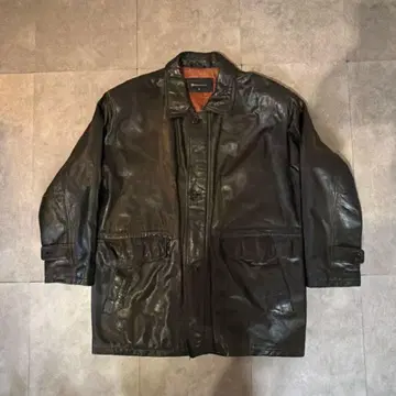 Takashimaya 타카시마야 블랙 자켓 가죽 램 가죽 vintage