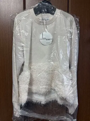 야마다야 화이트 니트 스웨터 긴팔