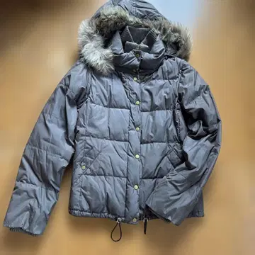 COMME CA ISM 후드 부착 다운 자켓 브라운