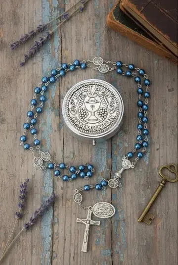 로자리오 목걸이 Nazareth Store 진주 8mm 비즈