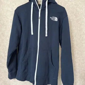THE NORTH FACE 집업 후드티 네이비 자수