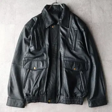 빈티지 양가죽 A-2 가죽 자켓 L 블랙