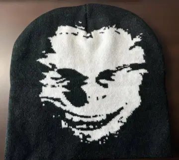 에이펙스 트윈 비니 니트 aphex twin 모자 캡 블랙