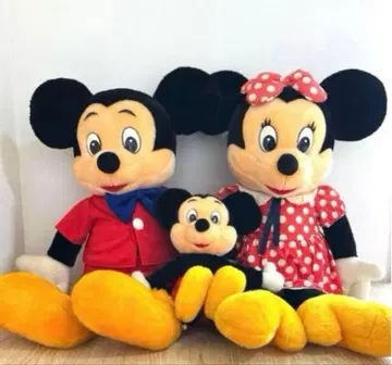 [레어] 주말 대폭 가격 인하 헤이세이 레트로 미키 미니 봉제 인형 세트