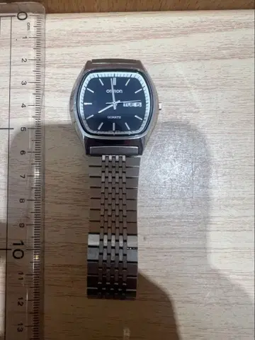 OMRON 오므론 쿼츠 손목시계 데이데이트 레트로 빈티지 쇼와