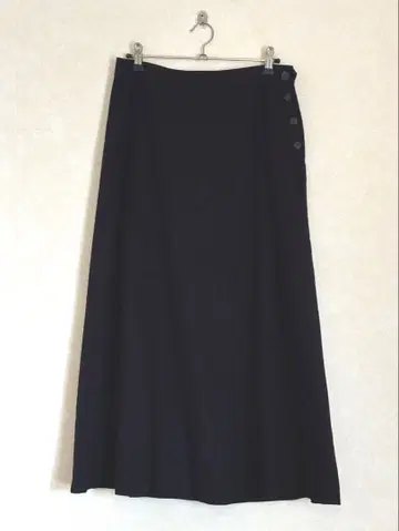 human woman 미디 기장 스커트 네이비