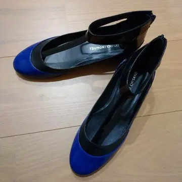 TSUMORI CHISATO 플랫슈즈 파랑 블랙