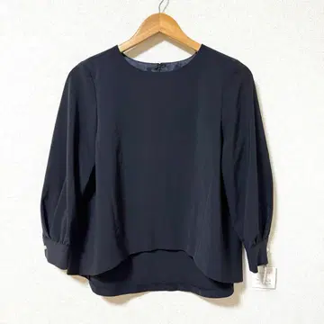 [ 미사용 새상품 ] SUIT SELECT 칠부 소매 블라우스 네이비 L