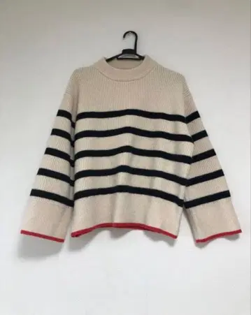 클리닝 완료 인기 완판 ZARA 자크리 보더 니트